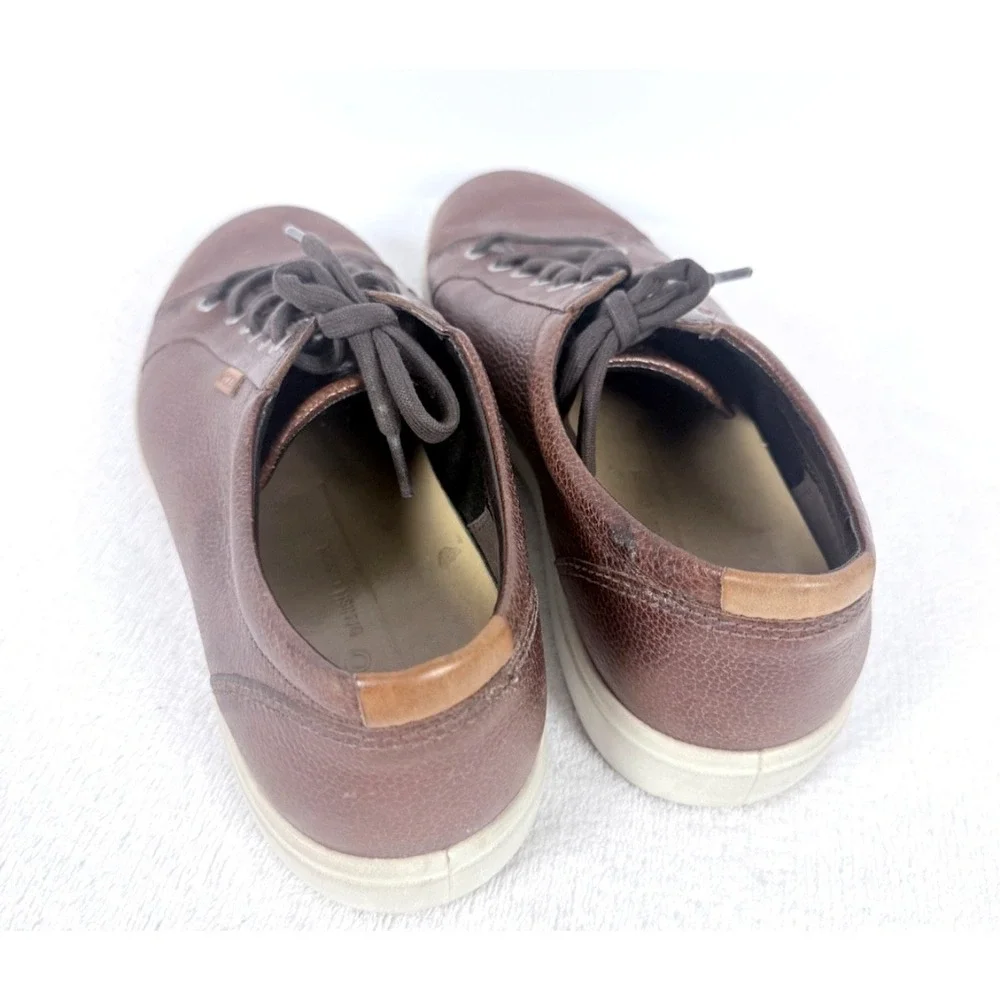 Ecco SOFT 7 Street Sneakers Shoes Brown Comfort Men's Size EU 45. US 11